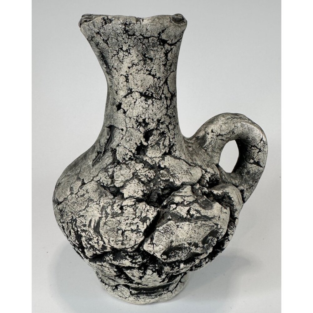 Stan Langtwait Mt St Helen’s Volcanic Ash Sculpted Pottery Brutalist VTG Signed